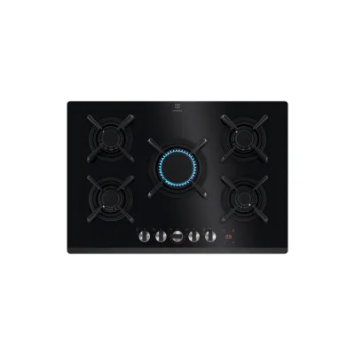 PRONTA CONSEGNA - Electrolux | Piano cottura a gas KGG753753K finitura vetro nero da 74 cm