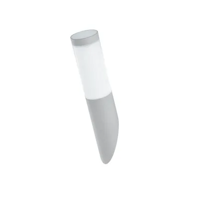 Applique da esterni bianca in acciaio inox, 1 luce E27, 7.6x37.6cm