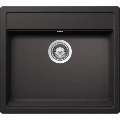 Schock Lavello una vasca NEMO N100 NEMN100013 finitura nero assoluto da 57x51 cm