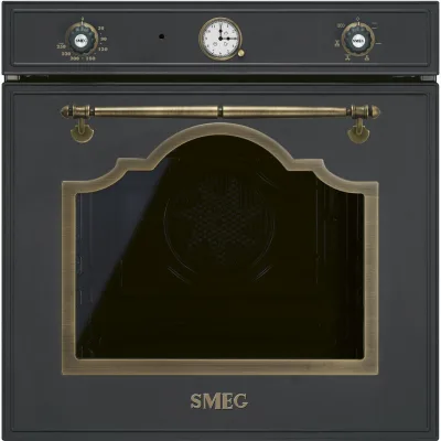 Smeg Forno ventilato SF67C1AO finitura antracite e ottone da 60 cm - IN PROMOZIONE FINO AL 30/06