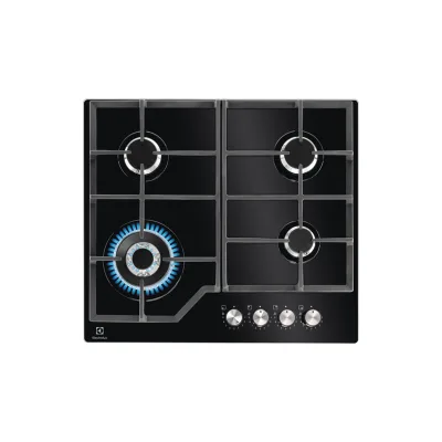 PRONTA CONSEGNA - Electrolux Piano cottura a gas KGG64362K finitura vetro nero da 59 cm