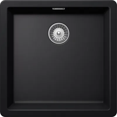 Schock Lavello una vasca GALAXY N100U GALN100U84 finitura nero puro da 43x43 cm