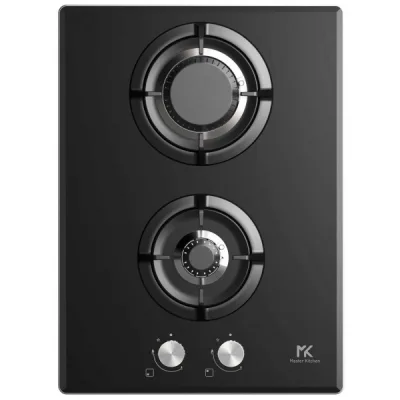 Master Kitchen Piano cottura a gas MKHG 382-EDS F GCBK in vetroceramica nero da 38 cm