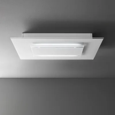 Falmec Cappa a soffitto Aura finitura vetro bianco da 120 cm - 600 m3/h - IN PROMOZIONE CON VOUCHER FINO AL 6/07