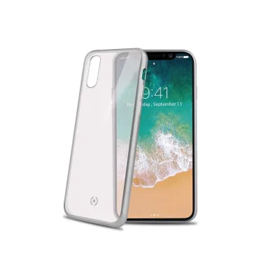 CELLY LASER MATT COVER IPHONE XS/X SILVER LASERMATT900SV