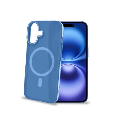 CELLY MAGSAFE SUIT COVER IPHONE 16 BLUE MAGSUIT1078BL