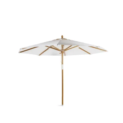 Unopiù Ombrellone LIPARI in legno con telo in tessuto acrilico da Ø350 cm - Con piastra di base - IN PROMOZIONE FINO AL 6/07