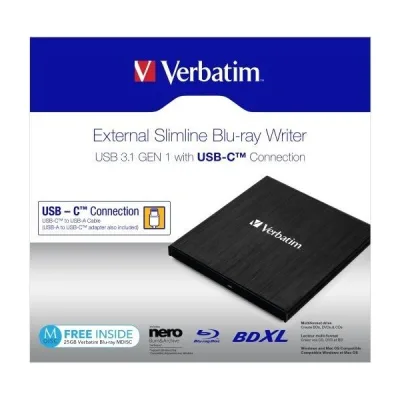 MOBILE BLU-RAY REWRITER USB TYPE C 43889