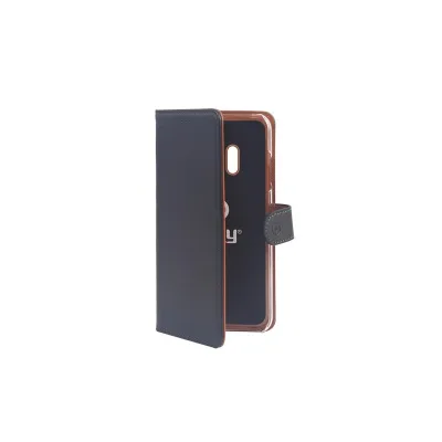 CELLY WALLY CASE GALAXY J4 2018 BLACK WALLY757