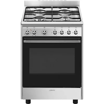 Smeg Cucina CX60GMX con forno ventilato e piano cottura gas finitura acciaio inox da 60x60 cm - IN PROMOZIONE FINO AL 30/06