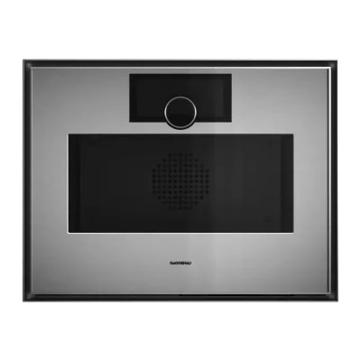 Gaggenau Forno compatto combinato a vapore con cerniere a sinistra da incasso GS451120 finitura inox e vetro fumè da 60 cm - RICHIEDERE PREVENTIVO