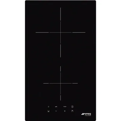 Smeg Piano cottura a induzione SI2321D in vetroceramica nero da 30 cm