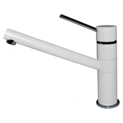 Elleci Miscelatore monocomando con canna girevole SAVA MGKSAV68 finitura G68 bianco