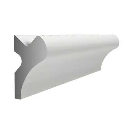 Modanatura 2m per led in duropolimero effetto luce indiretta 2000x56x34mm