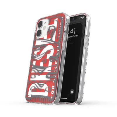DIESEL DIESEL COVER IPHONE 12 MINI CLR/RED 42566_DSL