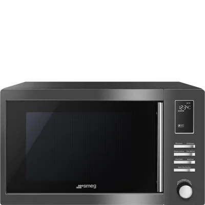 PRONTA CONSEGNA - Smeg Forno microonde da appoggio MOE31B finitura dark inox da 52 cm