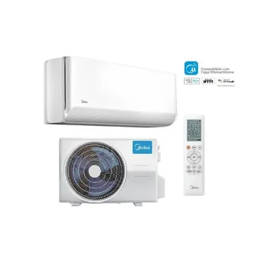 Climatizzatore Condizionatore Midea Serie BREEZELESS E Inverter 12000 Btu MSCB1BU-12HRFN8-Q Wi-Fi Integrato A++/A+