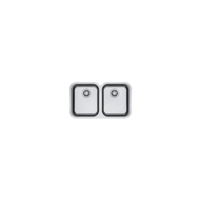 PRONTA CONSEGNA - Franke Lavello a due vasche Smart Sottotop SRX 120-34-34 122.0736.137 finitura inox da 76.2x44.6 cm