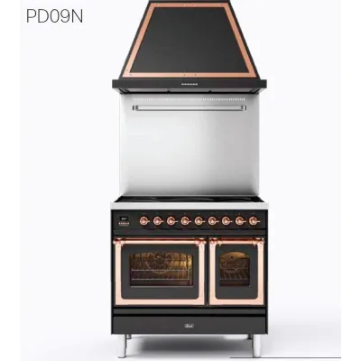 Ilve Cucina PD09N da incasso Nostalgie PD09INE3 doppio forno e piano cottura 4 fuochi e 2 zone induzione da 90 cm - IN PROMOZIONE FINO AL 6/07