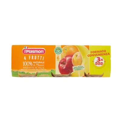 Plasmon 4 Frutti Omogeneizzato 3 x 80 g