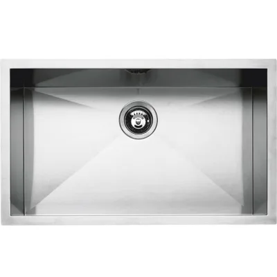 Barazza Lavello sottotop a una vasca QUADRA R0 1Q7040S finitura inox satinato da 70x40 cm - IN PROMOZIONE FINO AL 6/07