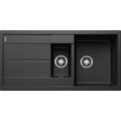 Blanco Lavello una vasca con vaschetta e gocciolatoio METRA 6 S 1513230 finitura antracite da 100x50 cm - Sopratop