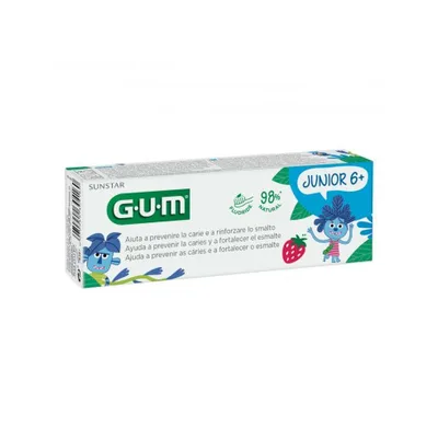 GUM JUNIOR DENTIFRICIO 7/12 FLUORO 1000PPM