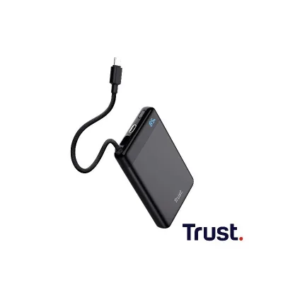 TRUST FIERA 10.000 POWERBANK FIXED CABLE 25880