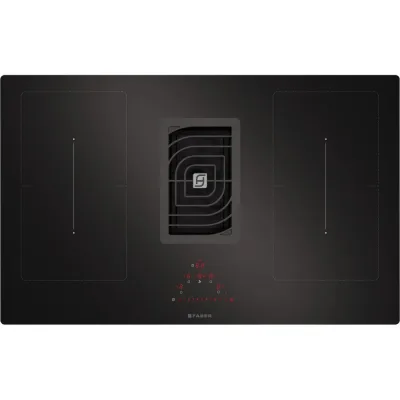 Faber Piano cottura a induzione con cappa integrata GALILEO SMART BK GLASS A830 340.0577.694 in vetroceramica nero da 83 cm