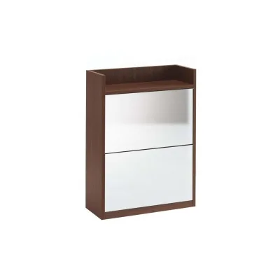 Maconi Scarpiera Family 874 in legno con specchio da 6 paia serie Shoe Holder collection - profondita' 17 cm