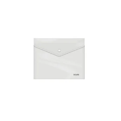 Busta Dohe con chiusura a scatto Folio Plus Size orizzontale Polipropilene cristallo trasparente 150 micron Colore trasparente
