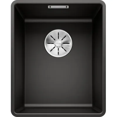 Blanco Lavello una vasca SUBLINE 320-F 1525982 finitura nero da 34.7x42.7 cm - Filotop