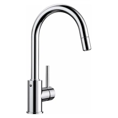 PRONTA CONSEGNA - Blanco | Miscelatore monocomando con doccetta estraibile MIDA-S 1521454 finitura cromato