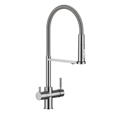 ProAcqua Miscelatore doppio comando a 5 vie con doccia OMIN 1801069 finitura cromo - con set depuratore