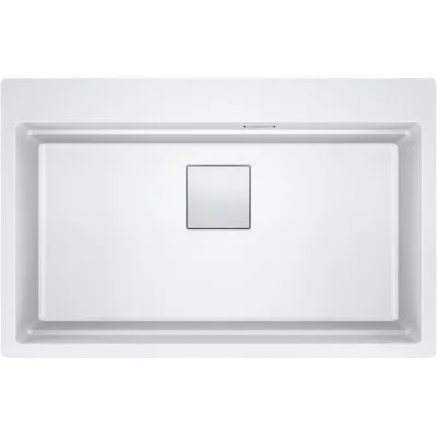 Franke: Lavello una vasca da Incasso KNG PRO 610-73 FTL 114.0751.863 finitura bianco da 79 cm