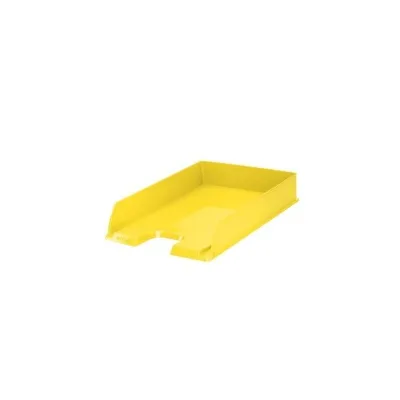 Esselte Europost Vivida Vassoio Documenti Formato Verticale A4 Spazio per Etichetta di Identificazione Colore GIALLO