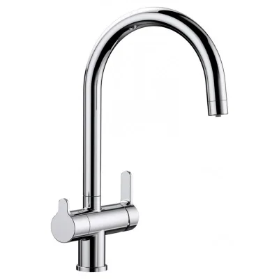 Blanco Miscelatore a 3 vie doppio comando TRIMA 1520840 finitura cromato