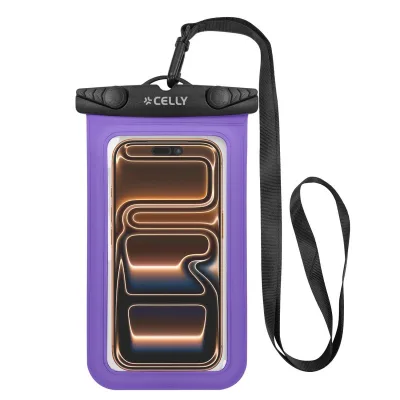 CELLY TRANSPARENT SPLASHBAG UP TO 7 LILAC SPLASHBAG26LI