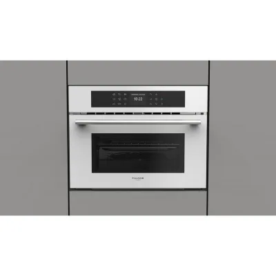 Fulgor Forno microonde combinato FCMO 4510 TEM WH finitura vetro bianco da 60 cm