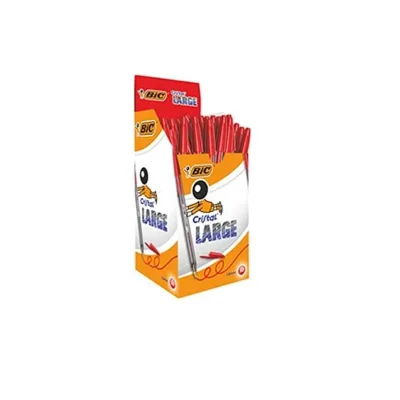 BIC CF50PENNE SF CRISTAL PLAR ROSSO 951625