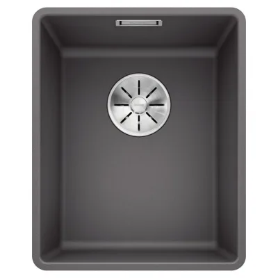 Blanco Lavello una vasca SUBLINE 320-F 1519791 finitura grigio roccia da 34.7x42.7 cm - Filotop