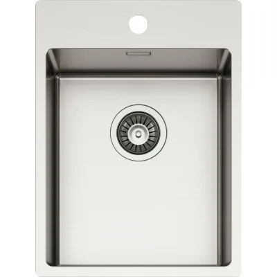 Schock Lavello una vasca NEW TECHNICK PLUS N100S TECPN100S finitura inox spazzolato da 39x51 cm