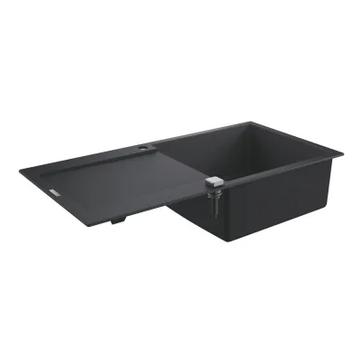 Grohe Lavello una vasca con gocciolatoio reversibile 31645AP0finitura granite black da 100x50 cm