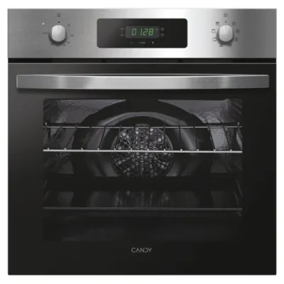 Candy Forno elettrico ventilato da incasso FIDCX605IT finitura vetro nero e acciaio inox da 60 cm