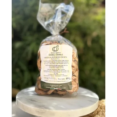Taralli Artigianali di Grano Duro al Peperone Crusco (400gr)