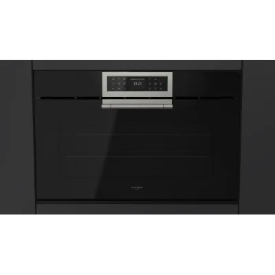 Fulgor Forno elettronico multifunzione FCLO 9615 TEM 2F BK finitura vetro nero da 90 cm