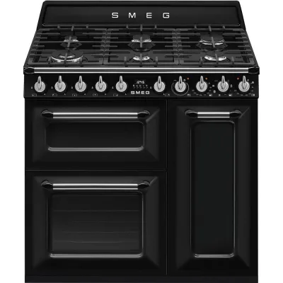 Smeg S Cucina TR93BL con tre forni e piano cottura gas finitura nero da 90x60 cm - PROMOZIONE ATTIVA FINO AL 19/10