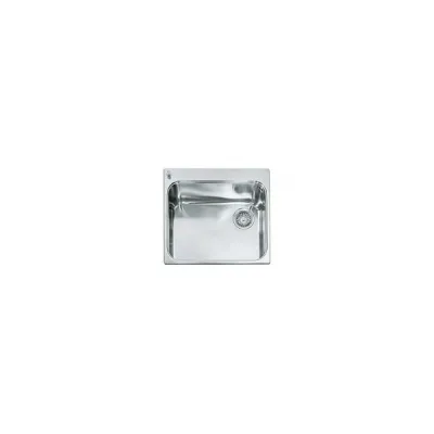 Alpes Vasca semifilo VF 556-D in acciaio inox da 56x51 cm