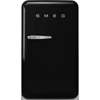 Smeg Frigorifero monoporta con cerniere a destra a libera installazione FAB10RBL6 finitura nero da 55 cm - IN PROMOZIONE FINO AL 30/06