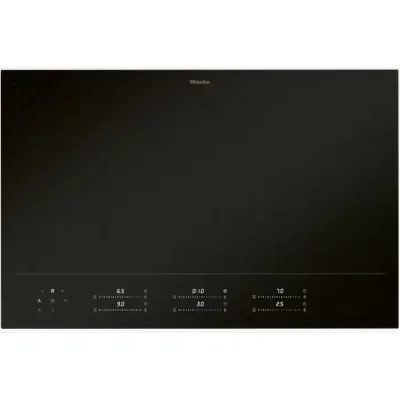 Miele Piano cottura a induzione Filotop/Appoggio KM 8685 FL MattFinish finitura nero opaco da 80 cm